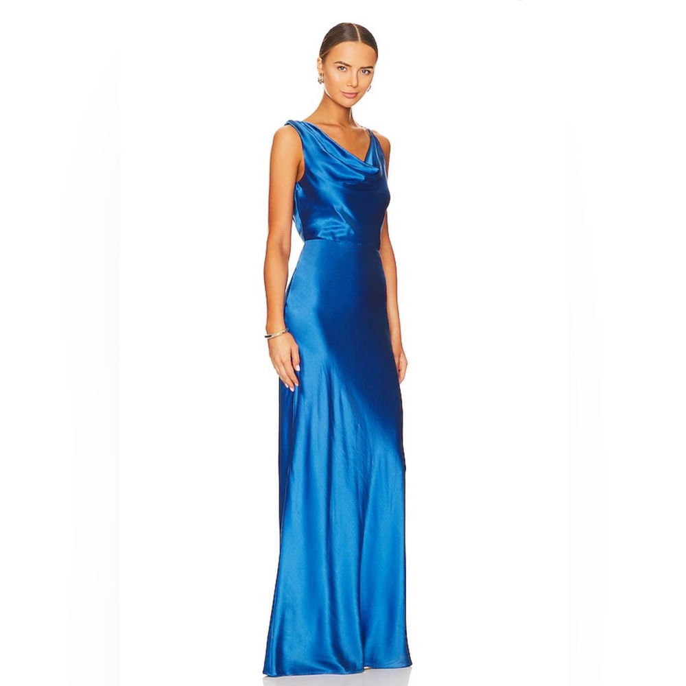 Veronica Beard Sanderson dress gown azure size 2 NWT gemstone blue